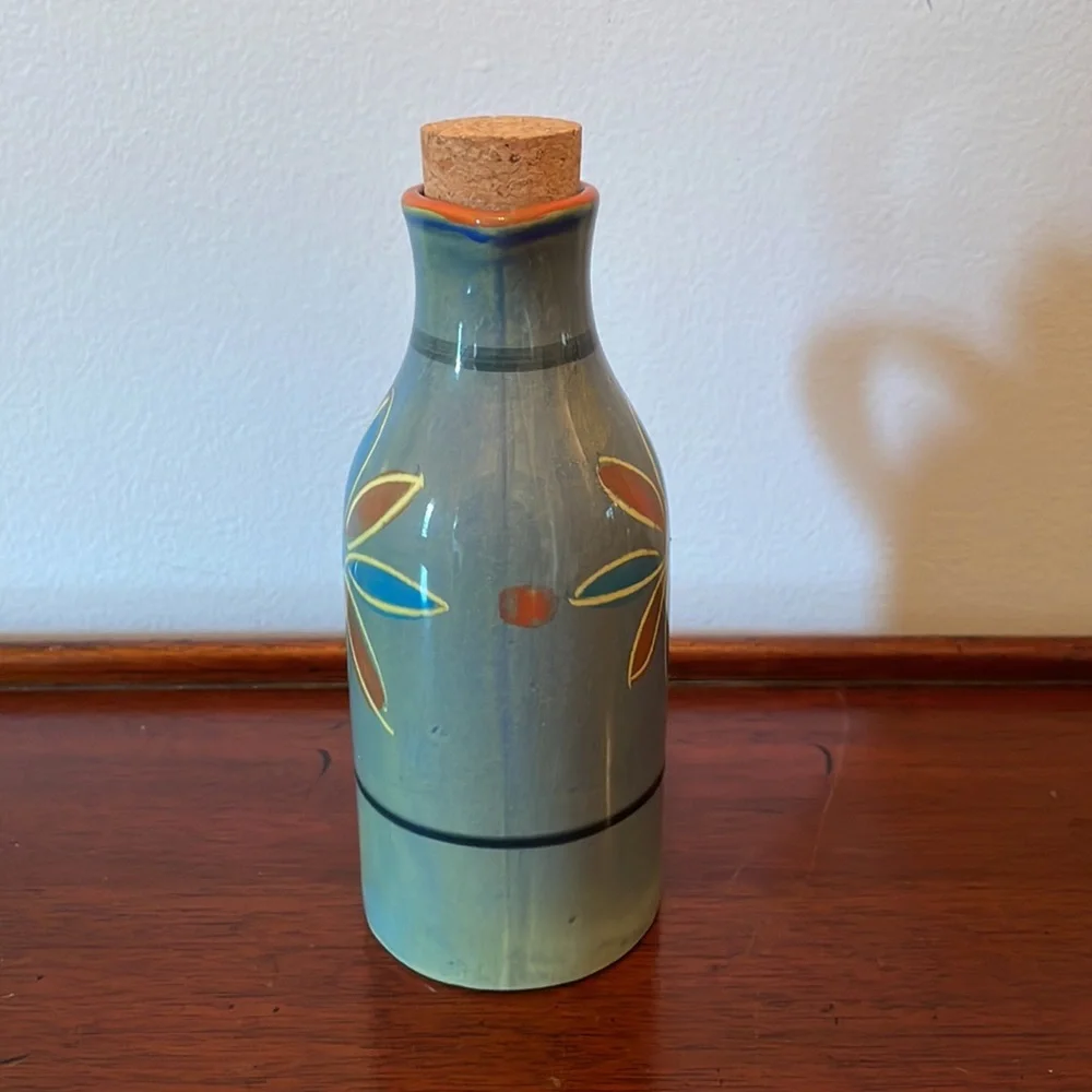 NWT Crate & Barrel Calabria Small Oil Stoneware Cruet Jug